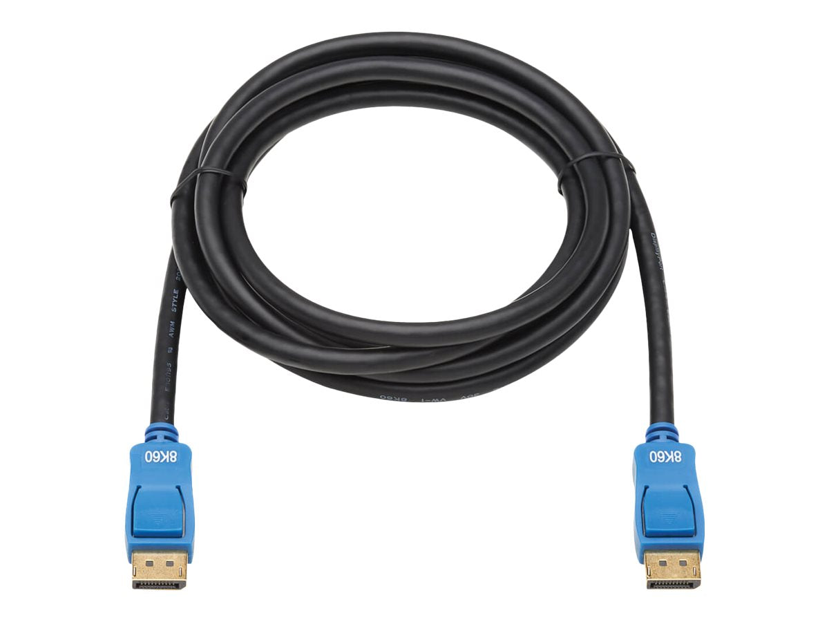 Tripp DisplayPort 1.4 Cable - 8K UHD @ 60 Hz, HDR, HBR3, HDCP 2.2, 4:4:4, BT.2020, M/M, Black, 9 ft. - DisplayPort-Kabel - DisplayPort (M)