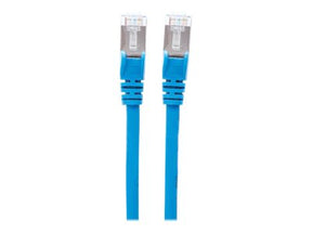 Intellinet Network Patch Cable, Cat6A, 3m, Blue, Copper, S/FTP, LSOH / LSZH, PVC, RJ45, Gold Plated Contacts, Snagless, Booted, Polybag - Patch-Kabel - RJ-45 (M)