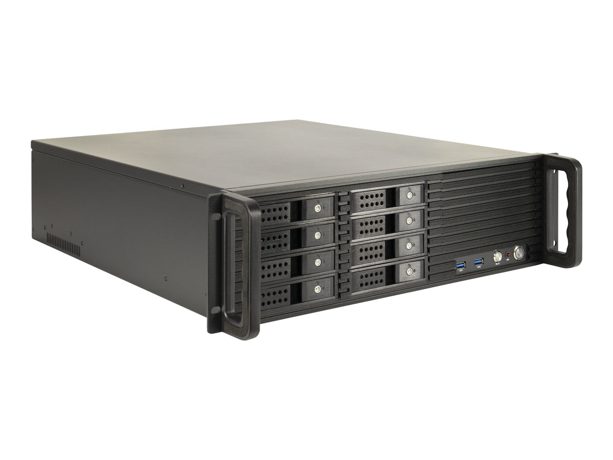 Inter-Tech IPC 3U-3508 - Rack-Montage - ATX - SATA/SAS - Hot-Swap - keine Spannungsversorgung (ATX)