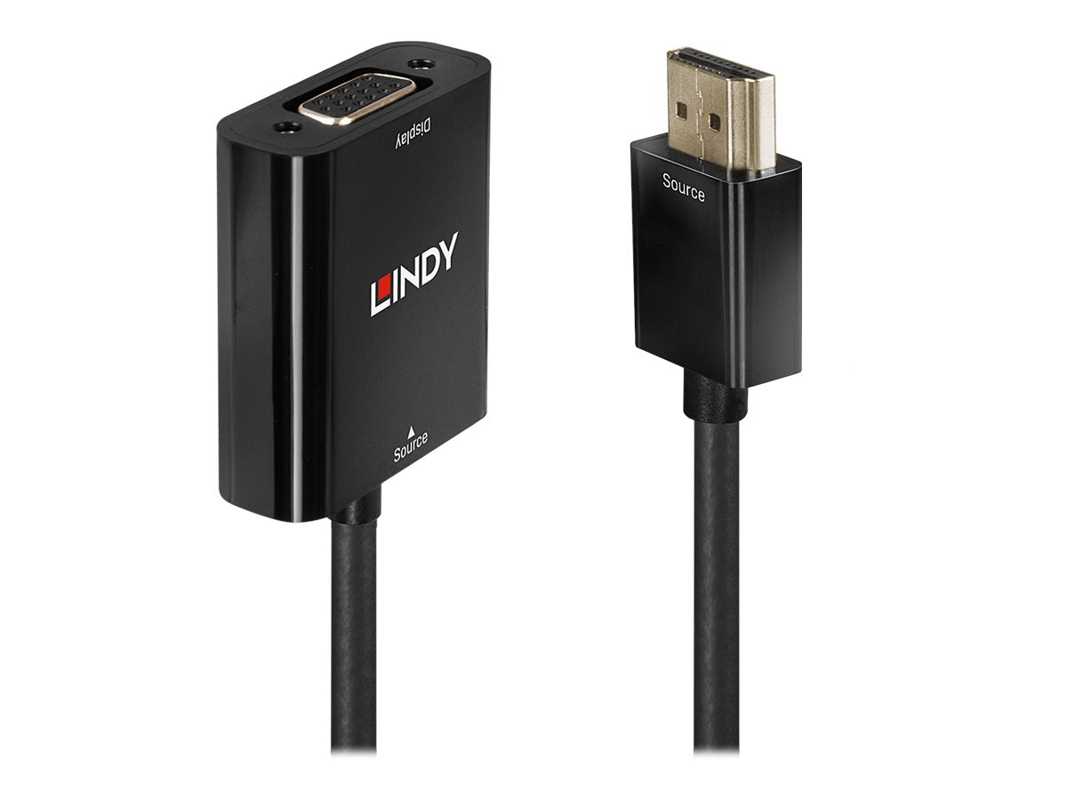 Lindy Videokonverter - HDMI - VGA - Schwarz