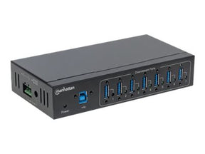 Manhattan USB-A 7-Port Hub Industrial, 7x USB-A Ports, 5 Gbps (USB 3.2 Gen1 aka USB 3.0)