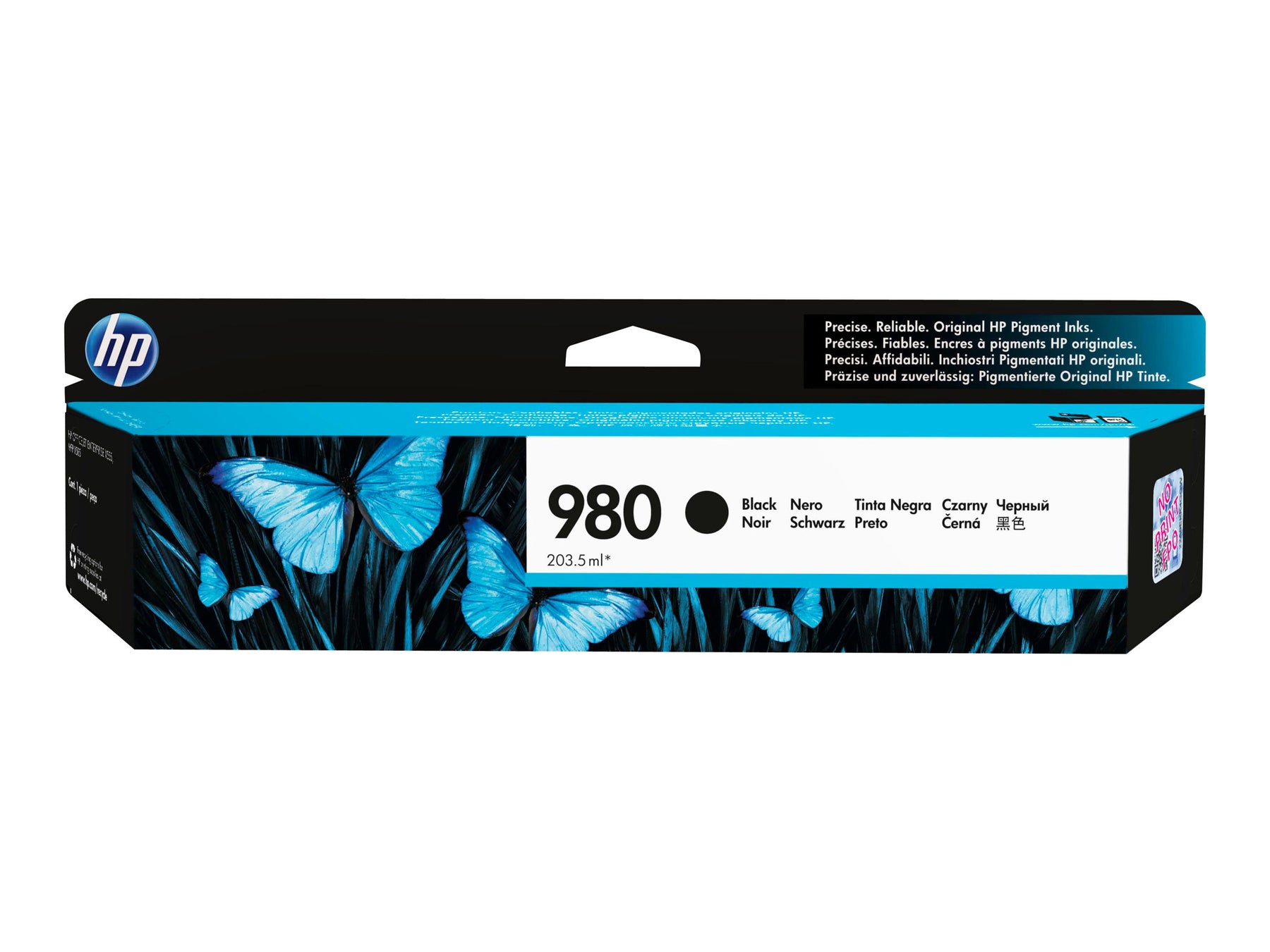 HP 980 - 203.5 ml - Schwarz - Original - Tintenpatrone