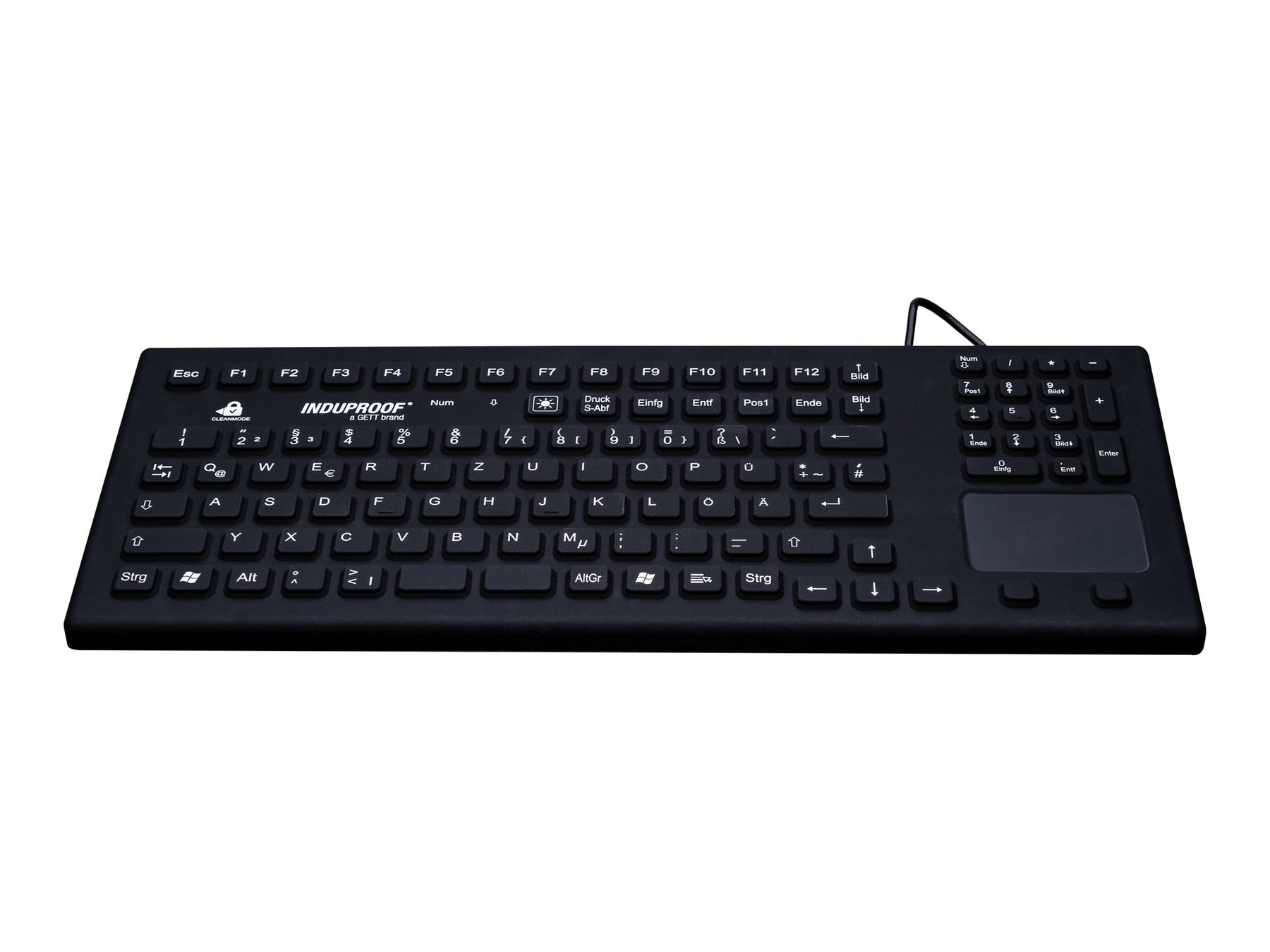 GETT InduKey InduProof Smart Touch - Tastatur - mit Touchpad