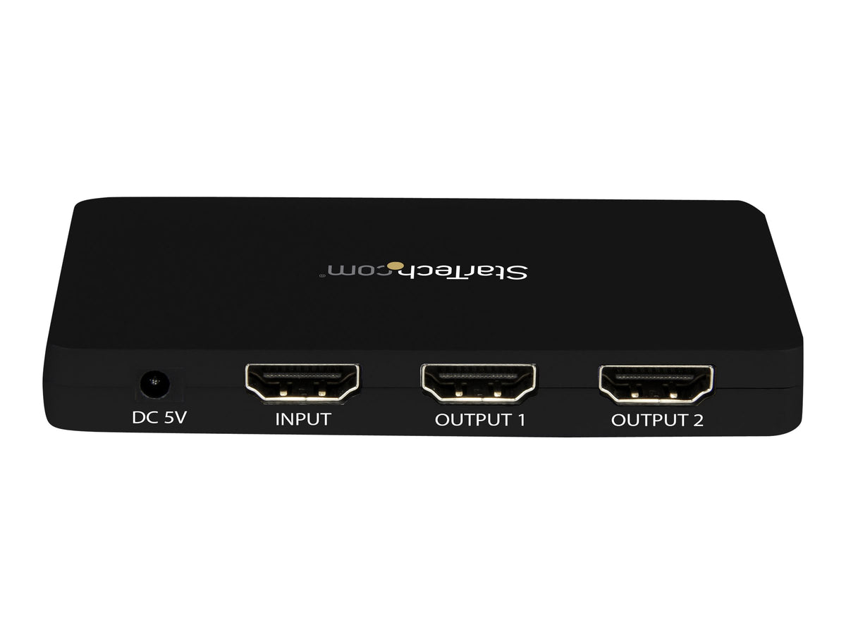 StarTech.com 2 Port HDMI 4k Video Splitter - 1x2 HDMI Verteiler mit Aluminiumgehäuse