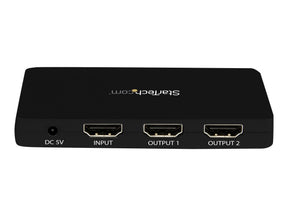 StarTech.com 2 Port HDMI 4k Video Splitter - 1x2 HDMI Verteiler mit Aluminiumgehäuse