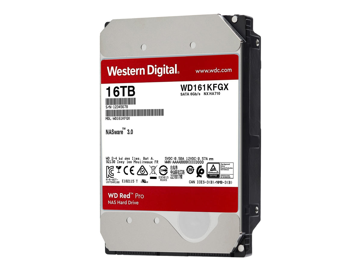 WD Red Pro WD161KFGX - Festplatte - 16 TB - intern - 3.5" (8.9 cm)