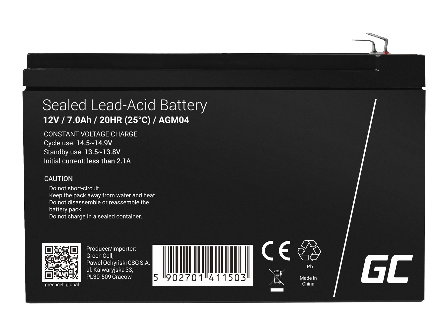 Green Cell USV-Akku - 1 x Batterie - Sealed Lead Acid (SLA)