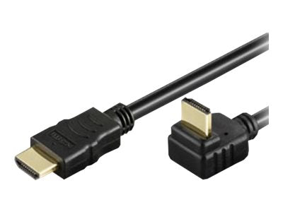 Techly HDMI mit Ethernetkabel - HDMI (M) gewinkelt bis HDMI (M)