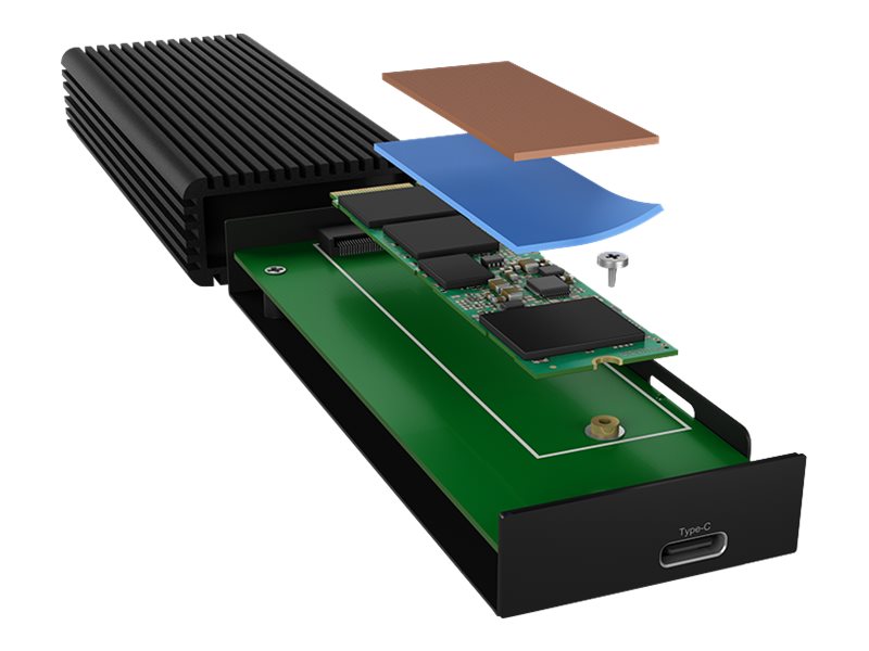 ICY BOX ICY BOX IB-1916M-C32 - Speichergehäuse - M.2 - M.2 NVMe Card / PCIe 3.0 (NVMe)