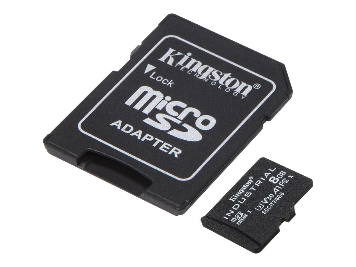 Kingston Industrial - Flash-Speicherkarte (microSDHC/SD-Adapter inbegriffen)