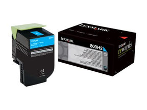 Lexmark 800H2 - Hohe Ergiebigkeit - Cyan - Original