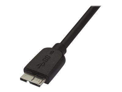 StarTech.com 50cm schlankes SuperSpeed USB 3.0 A auf Micro B Kabel - St/St - USB 3.0 Anschlusskabel - Schwarz - USB-Kabel - Micro-USB Type B (M)