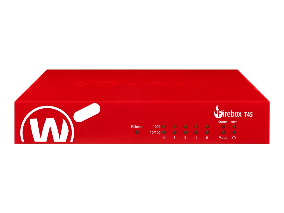 WatchGuard Firebox T45 - Sicherheitsgerät - mit 1 Jahr Total Security Suite