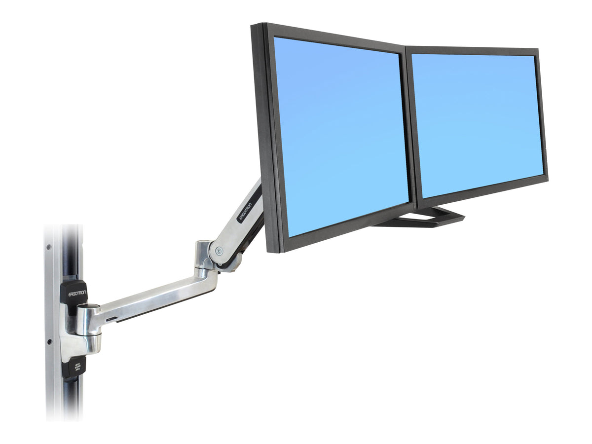 Ergotron Dual Monitor & Handle Kit - Befestigungskit (Griff, 2 Montagehalterungen, Bogenmontagearm, Befestigungsteile)