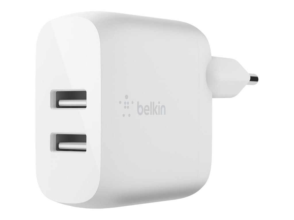 Belkin BoostCharge - Netzteil - 24 Watt - 2 Ausgabeanschlussstellen (USB)