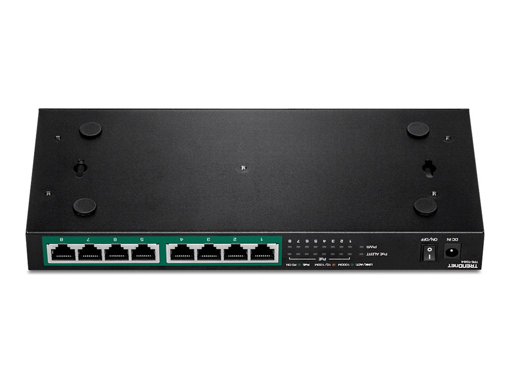 TRENDnet TPE TG84 - Switch - 8 x 10/100/1000 (PoE+)