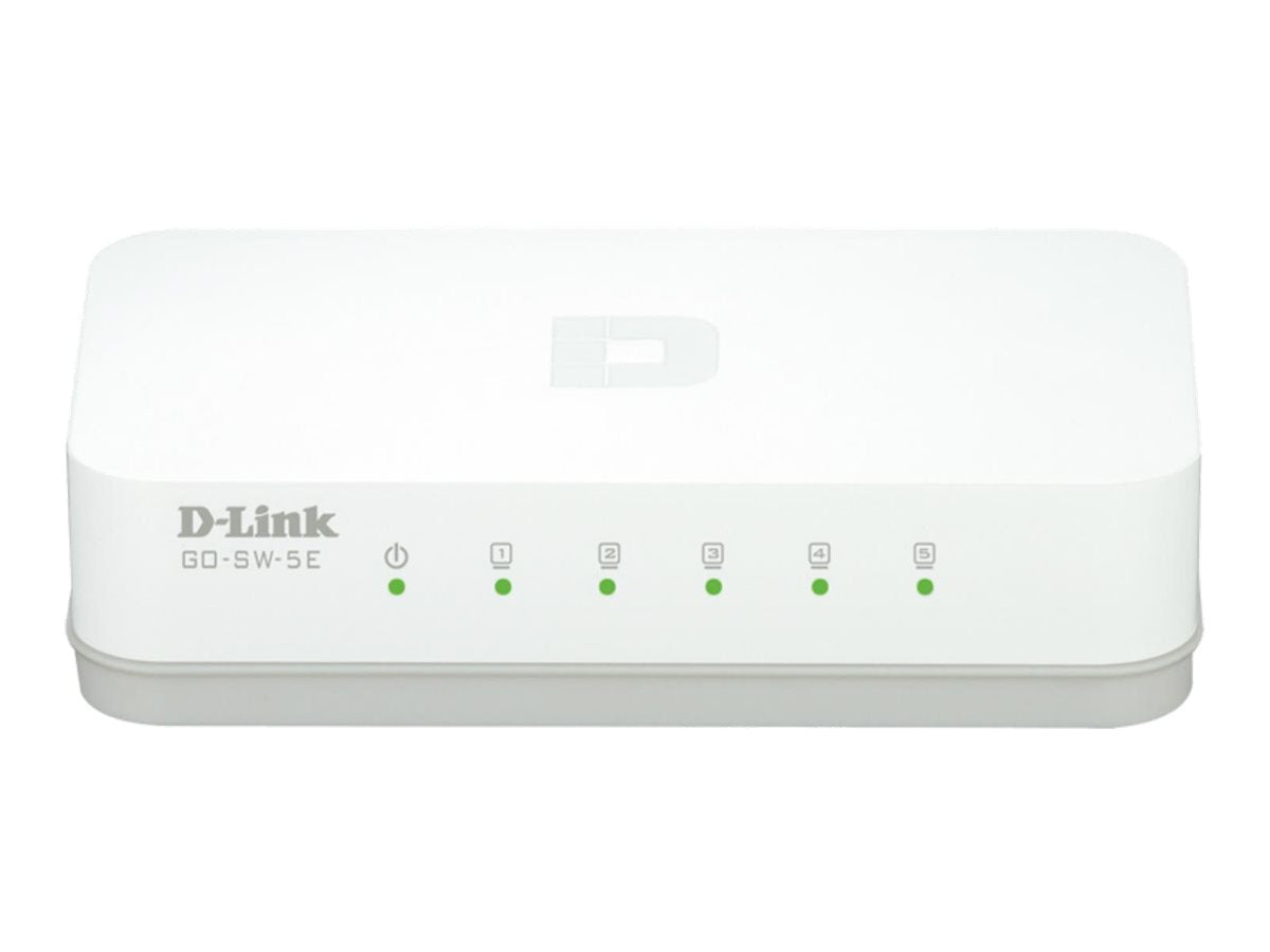 D-Link dlinkgo 5-Port Fast Ethernet Easy Desktop Switch GO-SW-5E