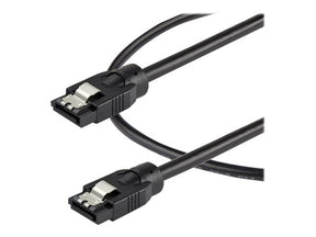 StarTech.com 0.3 m Round SATA Cable - Latching Connectors - 6Gbs SATA Cable - SATA-Kabel - Serial ATA 150/300/600 - SATA (R)