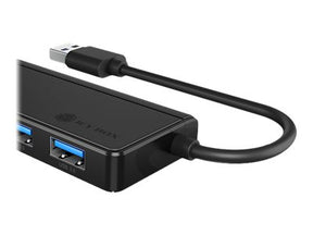 ICY BOX IB-HUB1423CR-U3 - Hub - 1 x USB 3.2 Gen 1 + 2 x USB-C