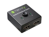 Techly Video/Audio-Schalter - 2 x HDMI - Desktop