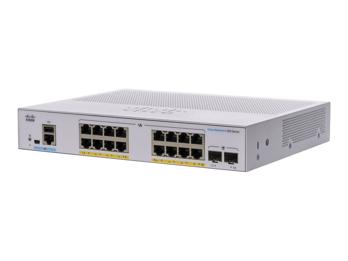 Cisco Business 350 Series CBS350-16P-E-2G - Switch - L3 - managed - 16 x 10/100/1000 (PoE+)