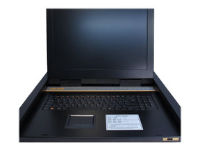 Inter-Tech KVM-1708 LED - KVM-Konsole mit KVM-Switch - 8 Anschlüsse - PS/2, USB - QWERTZ - 43.2 cm (17")