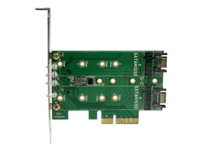 StarTech.com 3 Port M.2 SSD (NGFF) Adapterkarte - 1x PCIe (NVMe)