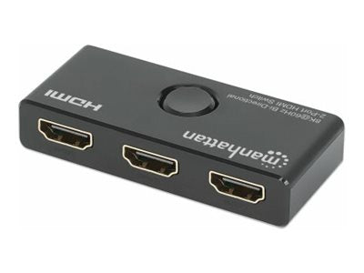 Manhattan Video/Audio-Schalter - 8K bei 60 Hz, 2-Port, HDMI, Bidirektional