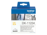 Brother DK11234 - Papier - selbstklebend - Schwarz auf Weiß - 60 x 86 mm 260 Etikett(en) (1 Rolle(n)