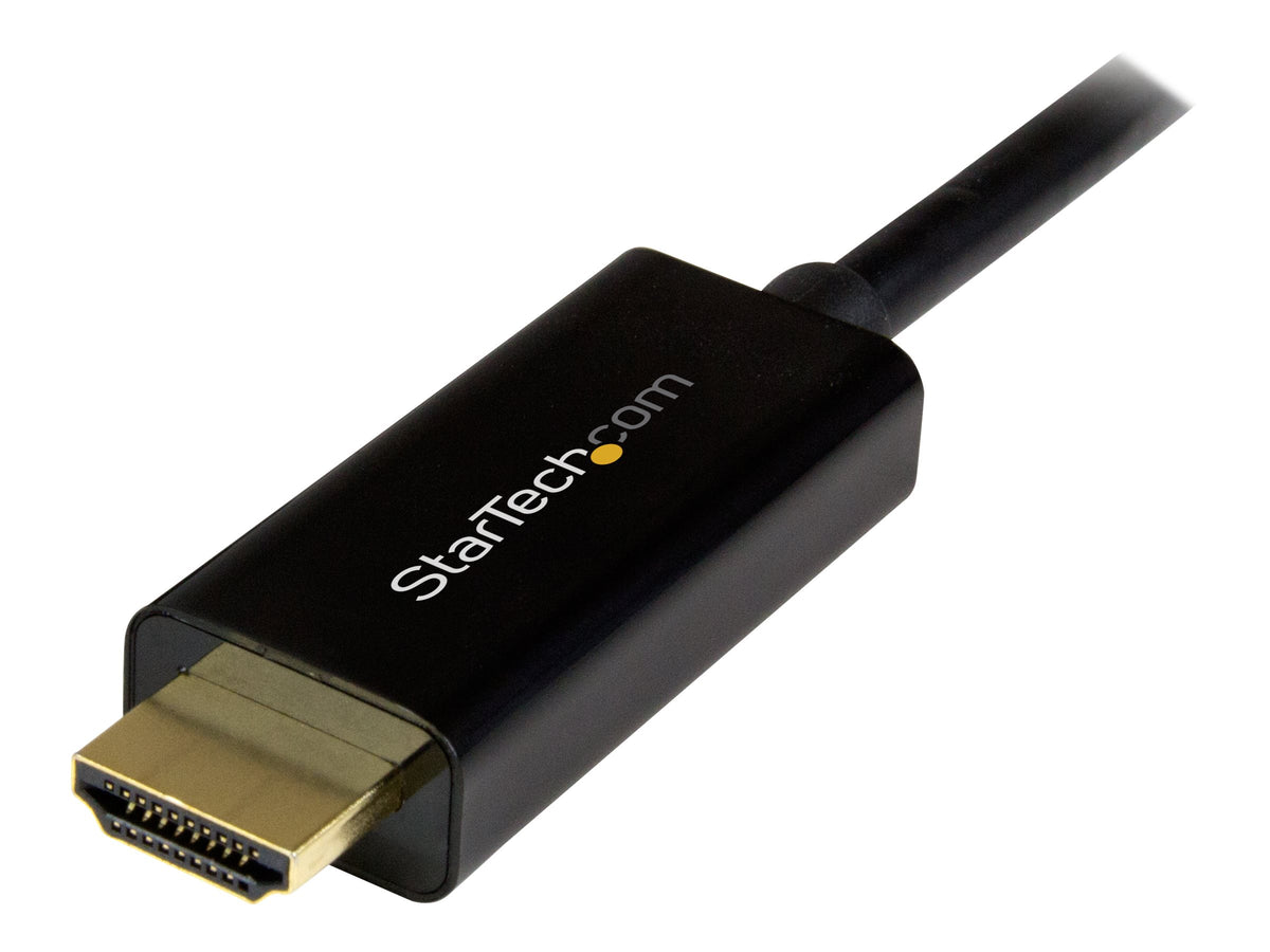 StarTech.com 1m DisplayPort auf HDMI Konverterkabel - 4K - DP auf HDMI Adapter mit Kabel - Ultra HD 4K - St/St - Videokabel - DisplayPort (M)