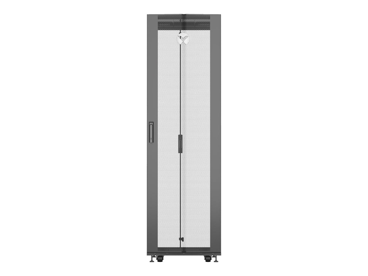 Vertiv VR Komplett - Schrank - Schwarz, RAL 7021 - 42HE - 48.3 cm (19")