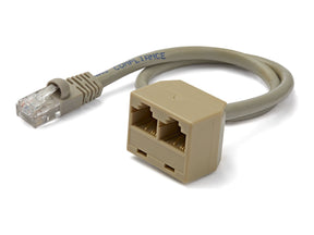 StarTech.com 2 auf 1 RJ45 10/100 Mbit/s Splitter Kabel Adapter - St/Bu - Netzwerk-Splitter - RJ-45 (M)