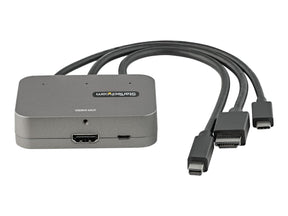 StarTech.com 3-in-1 Multiport auf HDMI Adapter - 4K 60Hz USB-C HDMI oder Mini DisplayPort auf HDMI Konverter für Konferenzräume - Digitaler AV Videoadapter für HDMI Monitor/Display (CDPHDMDP2HD)