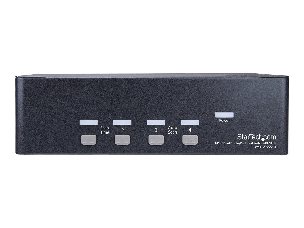 StarTech.com 4 Port Dual DisplayPort KVM Switch