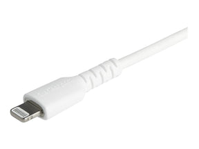 StarTech.com 1m USB-C auf Lightning-Kabel - Hochbelastbare, robuste Aramidfaser - USB Typ-C auf Lightningkabel - Lade-/Synchronisationskabel - Apple MFi-zertifiziert iPad/iPhone 12 - Weiß (RUSBCLTMM1MW)