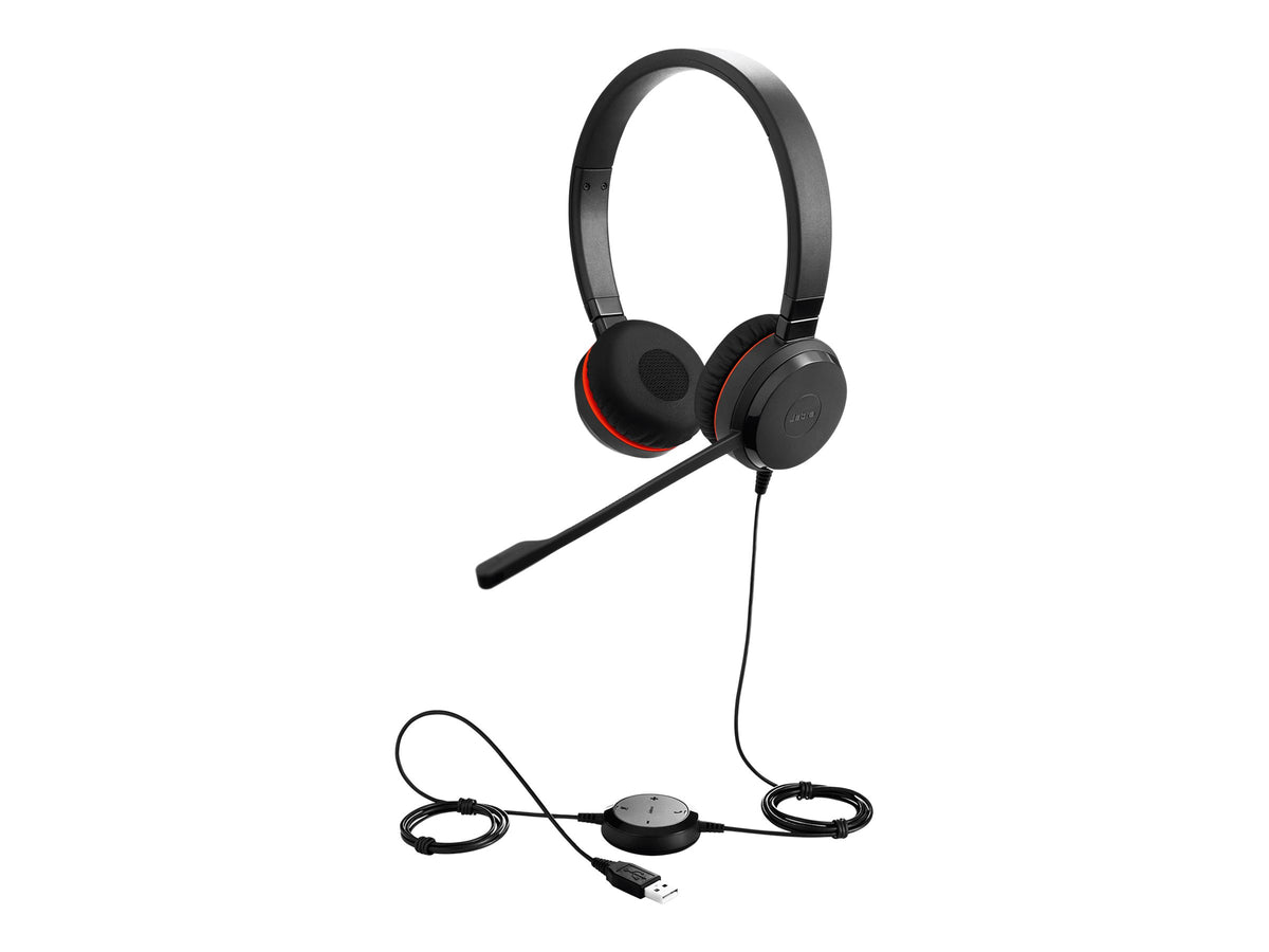 Jabra Evolve 30 II HS Stereo - Headset - On-Ear - kabelgebunden - 3,5 mm Stecker - für Bildungseinrichtungen (Packung mit 10)