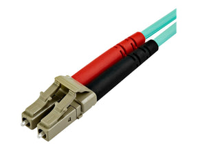 StarTech.com 7 m OM4 LC to LC Multimode Duplex Fiber Optic Patch Cable - Aqua - 50/125 - Fiber Optic Cable - 40/100Gb - LSZH (450FBLCLC7)