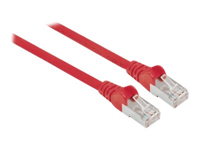 Intellinet Network Patch Cable, Cat6A, 1.5m, Red, Copper, S/FTP, LSOH / LSZH, PVC, RJ45, Gold Plated Contacts, Snagless, Booted, Polybag - Patch-Kabel - RJ-45 (M)