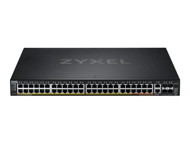 ZyXEL XGS2220 Series XGS2220-54HP - Switch - 48 Port GbE L3 Access, NebulaFLEX Cloud, mit 6 10G Uplink - managed - 40 x 10/100/1000 (PoE+)