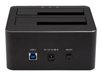 StarTech.com Dual Bay SATA HDD Docking Station - for 2 x 2.5 / 3.5" SATA SSD / HDD - Hot Swap - Hard Drive Docking Station - SSD Dock - HDD-Dockingstation Schächte: 2 - 2.5", 3.5" (6.4 cm, 8.9 cm)