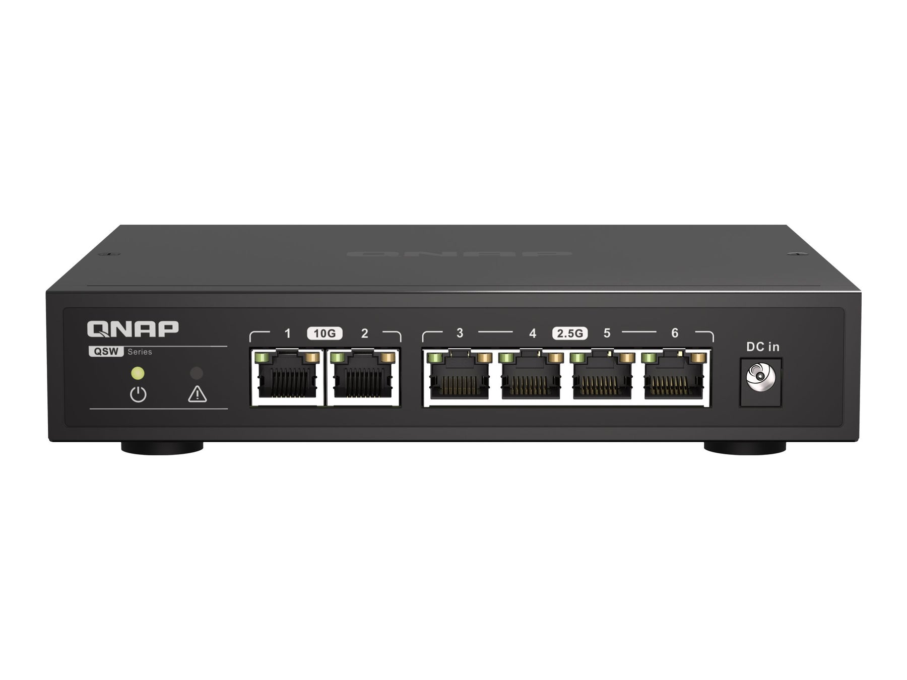 QNAP QSW-2104-2T - Switch - unmanaged - 2 x 100/1000/2.5G/5G/10GBase-T + 4 x 100/1000/2.5G