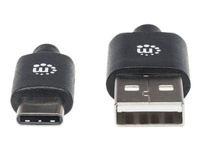 Manhattan USB-C to USB-A Cable, 1m, Male to Male, 480 Mbps (USB 2.0)