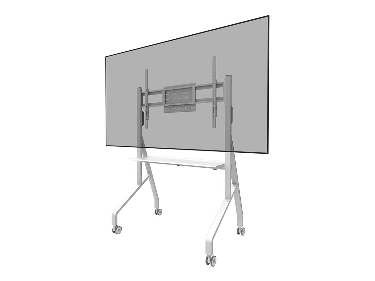 Neomounts Move Go FL50-525WH1 - Wagen - für Flachbildschirm - verriegelbar - Stahl - weiß - Bildschirmgröße: 139.7-218.4 cm (55"-86")