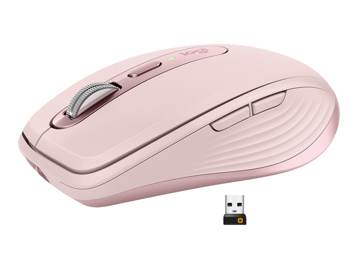 Logitech MX Anywhere 3 - Maus - Laser - 6 Tasten - kabellos - Bluetooth, 2.4 GHz - kabelloser Empfänger (USB)