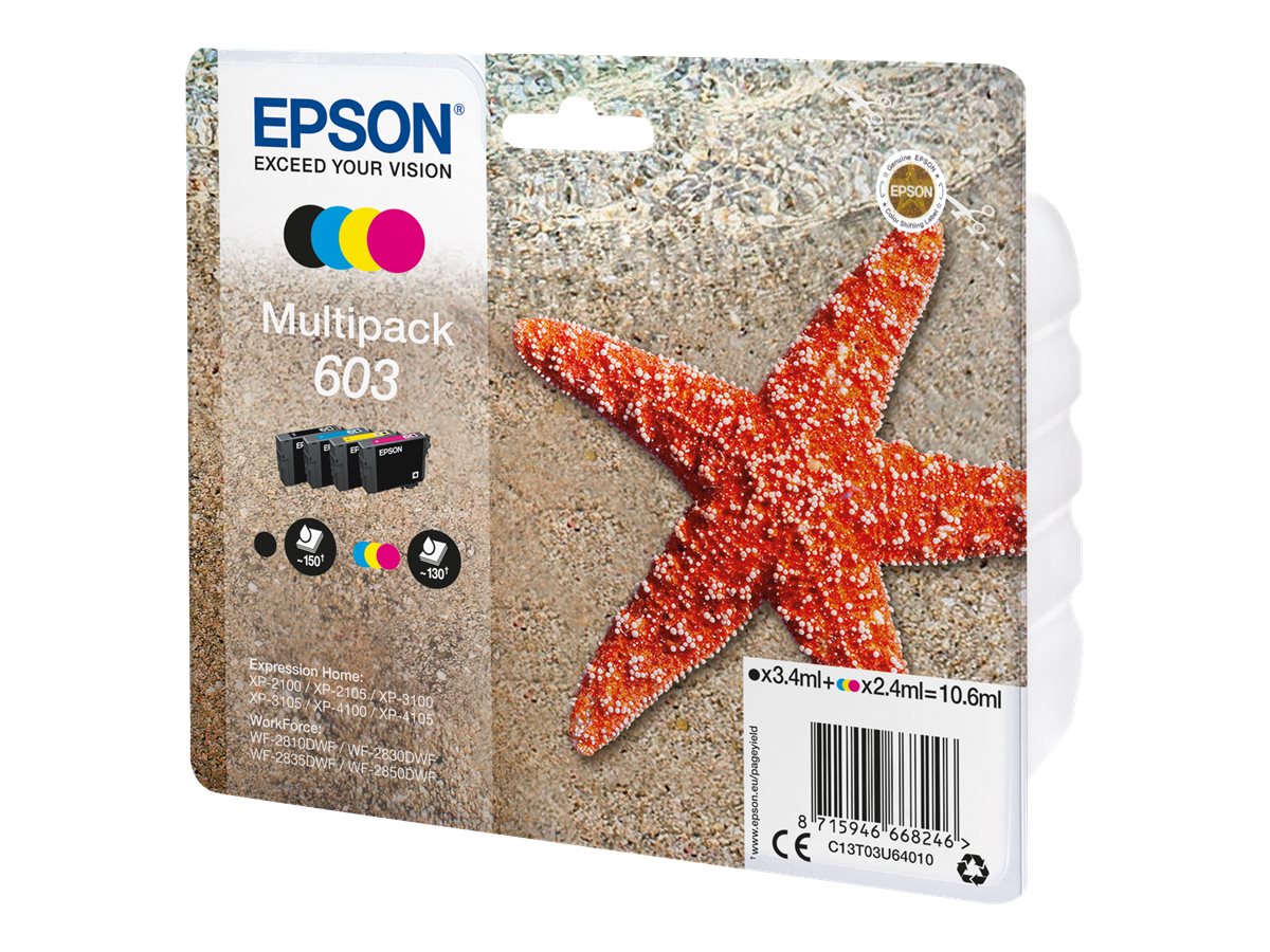 Epson 603 Multipack - 4er-Pack - Schwarz, Gelb, Cyan, Magenta