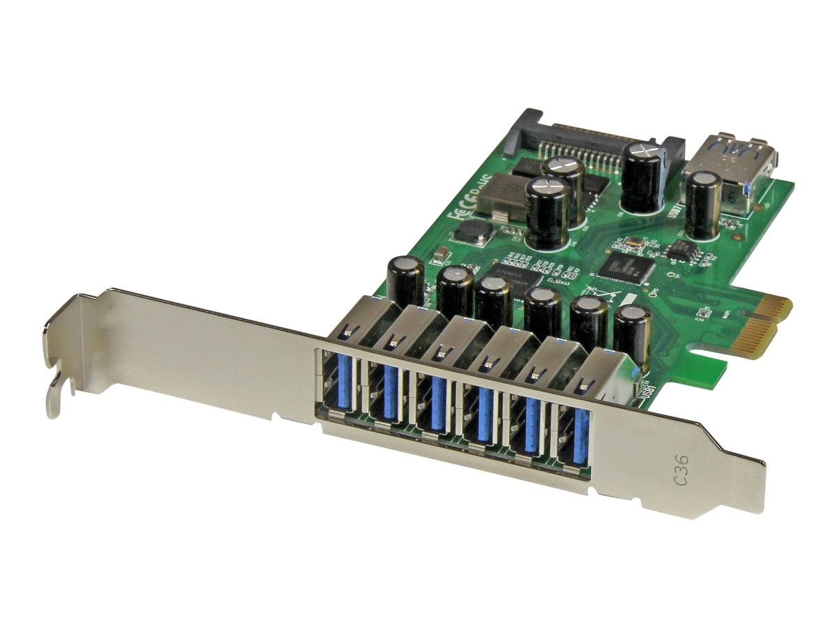 StarTech.com 7 Port PCI Express USB 3.0 Karte - PCIe USB 3.0 (Super Speed)