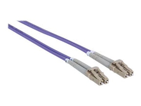 Intellinet Fibre Optic Patch Cable, OM4, LC/LC, 2m, Violet, Duplex, Multimode, 50/125 Âµm, LSZH, Fiber, Lifetime Warranty, Polybag - Patch-Kabel - LC Multi-Mode (M)