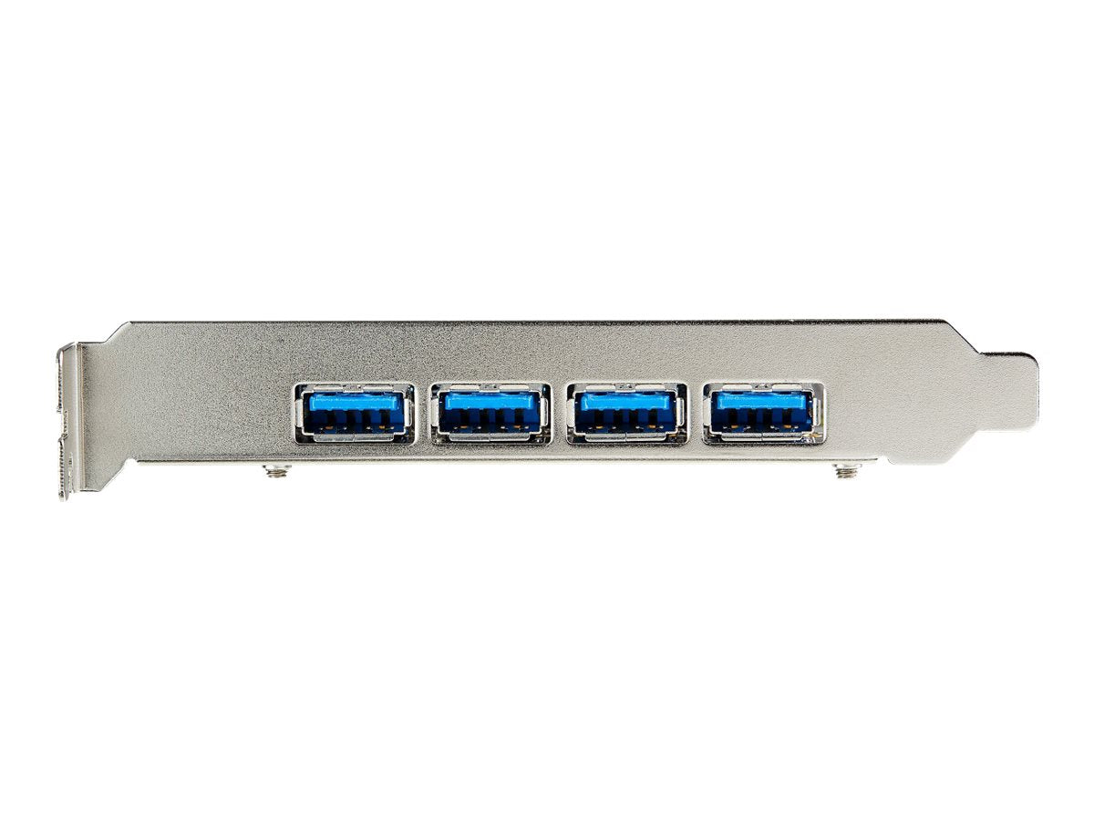 StarTech.com 4-Port USB PCIe Adapter - 10 Gbit/s USB 3.1/3.2 Gen 2 Typ-A PCI Express Erweiterungskarte mit 2 Controllern - 4x USB-A - USB-PCIe-Schnittstellenkarte - Windows/Mac/Linux (PEXUSB314A2V2)