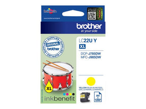 Brother LC22UY - XL - Gelb - Original - Tintenpatrone