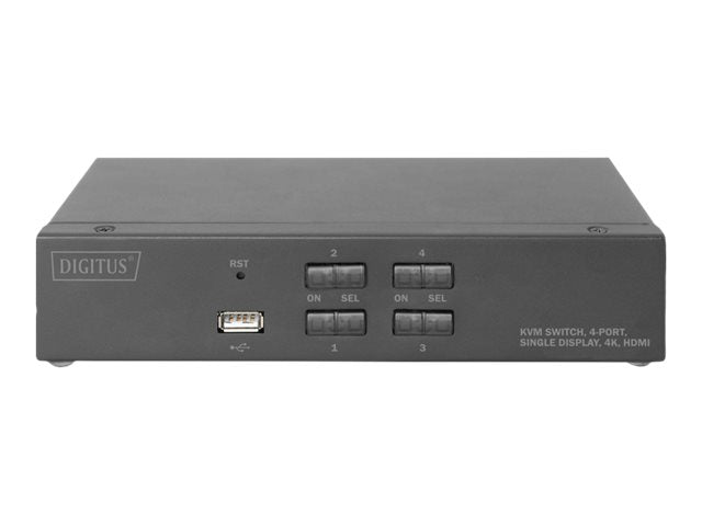 DIGITUS KVM-Switch, 4-Port, Single-Display, 4K, HDMI®